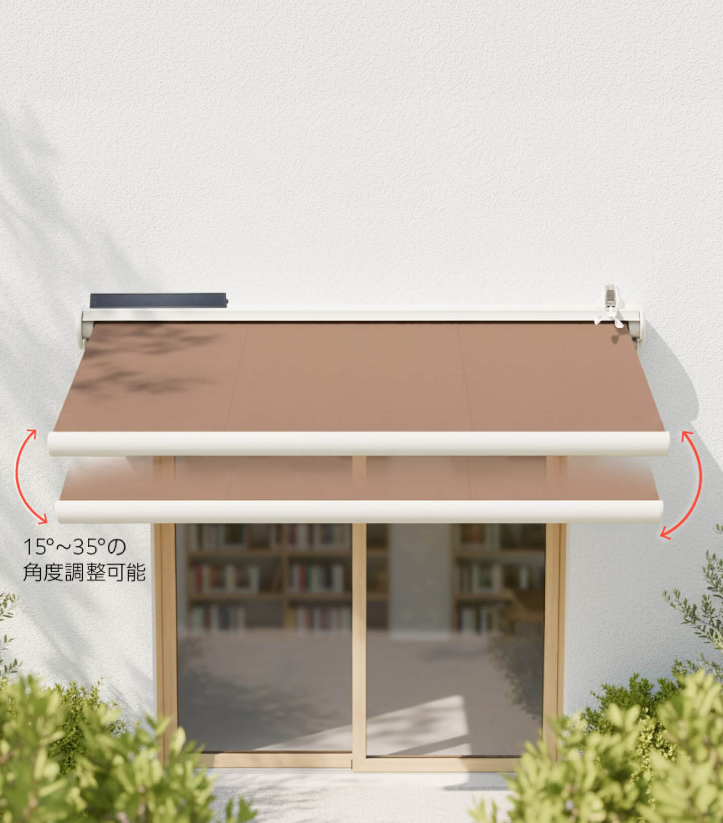 取り付け後も自在に角度調整